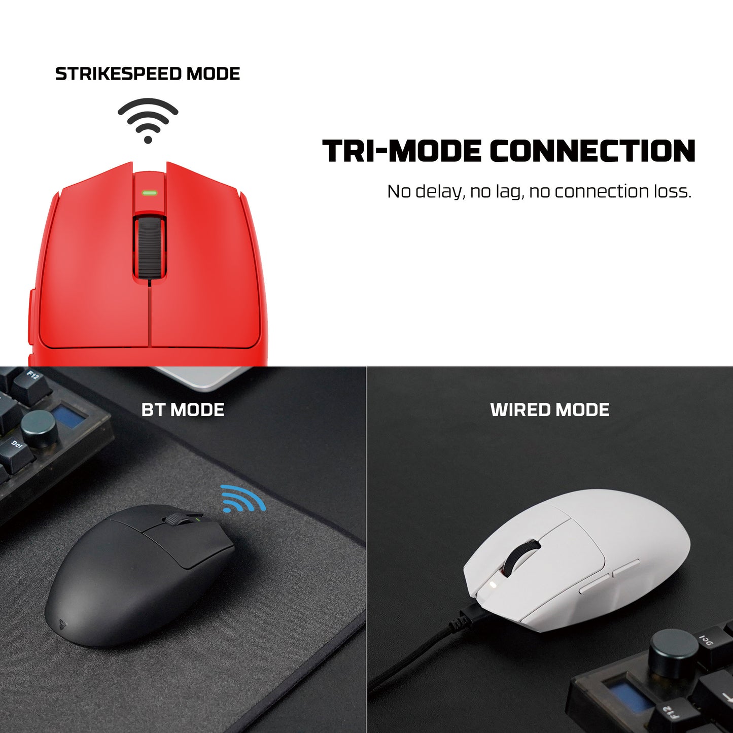 Fantech ARIA II XD7E XD7V2 XD7V2P 2nd Gen Mouse Gaming Rechargeable Bluetooth StrikeSpeedPro