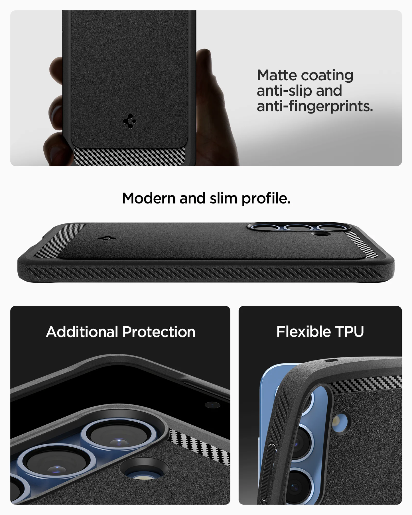 Case Samsung Galaxy S25 Ultra Plus Spigen Rugged Armor Magnetic MagSafe Anti Crack Carbon Casing