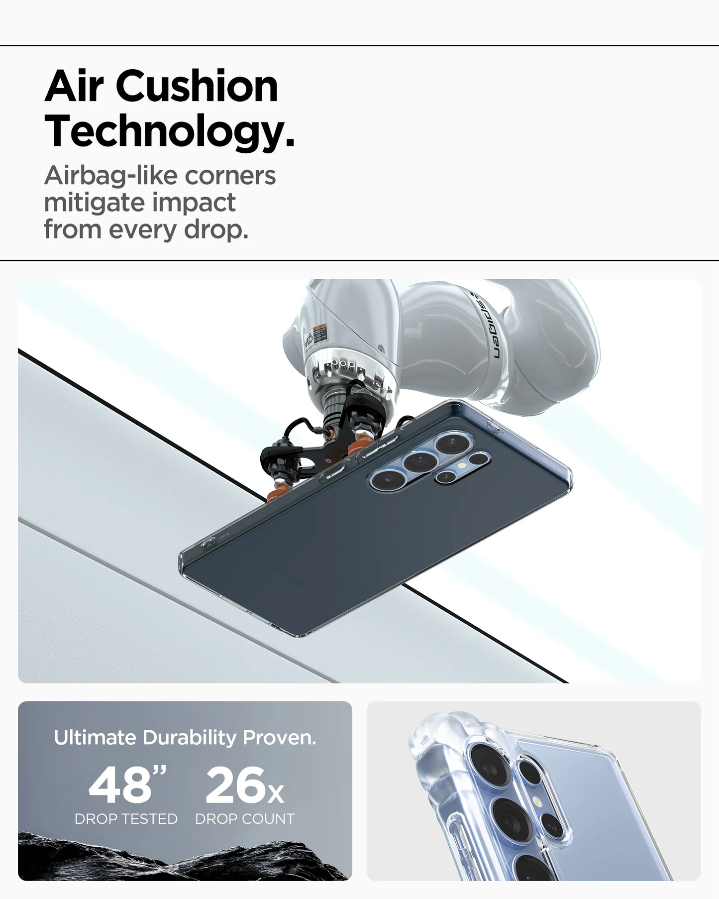 Case for Samsung Galaxy S25 Ultra Plus Edge Spigen Liquid Crystal Clear Case S25 Series