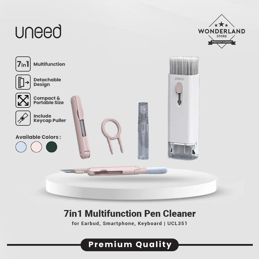 Uneed 7in1 Multifunction Pen Cleaner for Earbud Smartphone Keyboard - UCL351