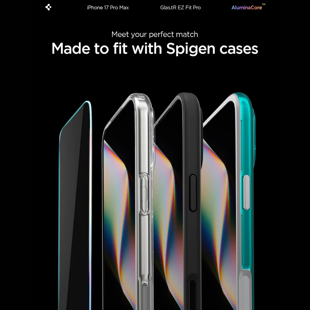 Spigen Tempered Glass for iPhone 17 Pro Max Air Spigen GlastR EZ Fit Pro HD with Tray Clear Privacy