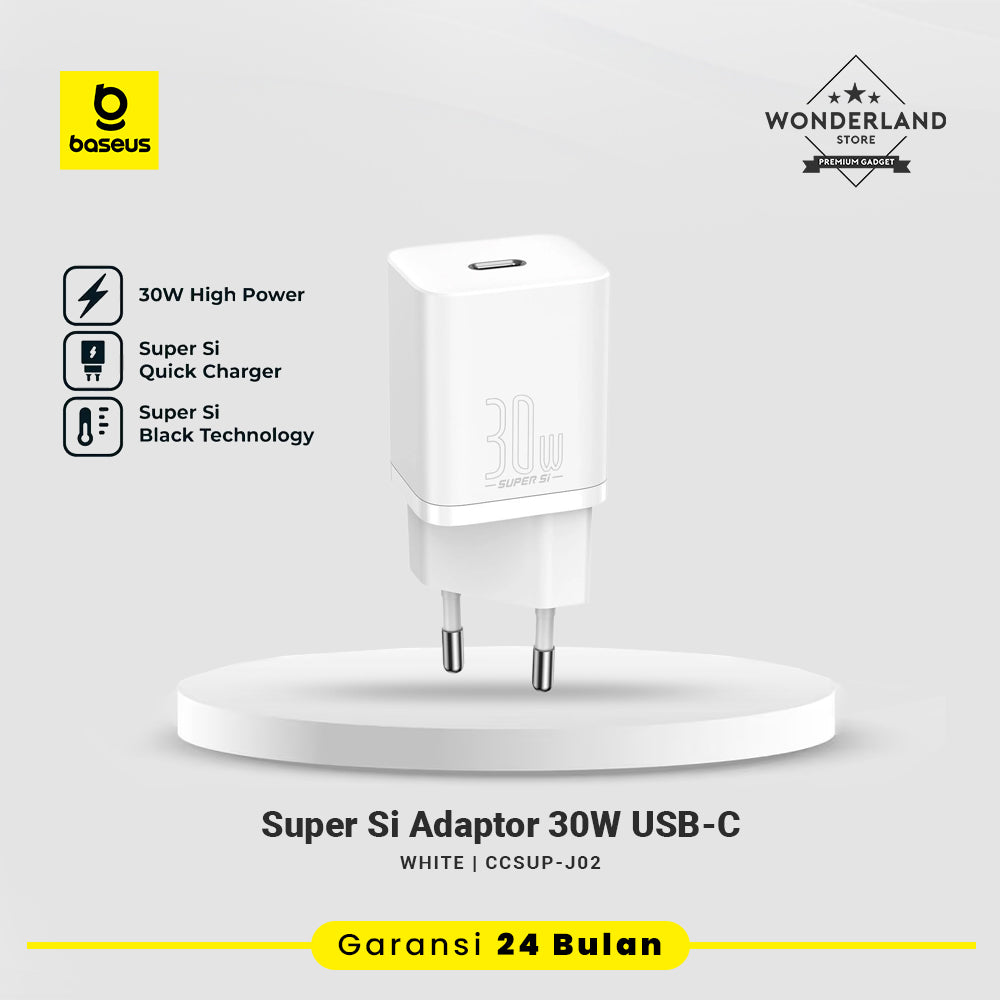 Baseus Super Si 30W USB-C EU Adaptor USB-C PD PPS Quick Charge