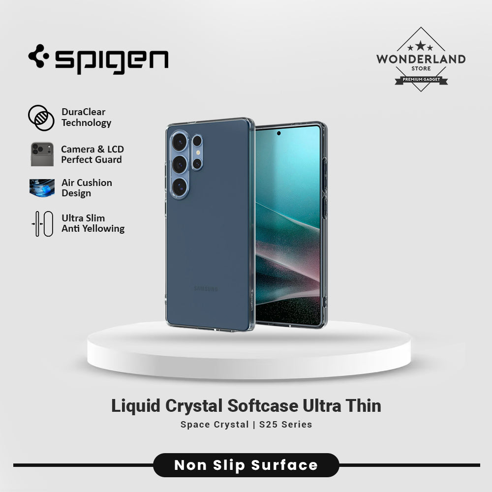 Case for Samsung Galaxy S25 Ultra Plus Edge Spigen Liquid Crystal Clear Case S25 Series