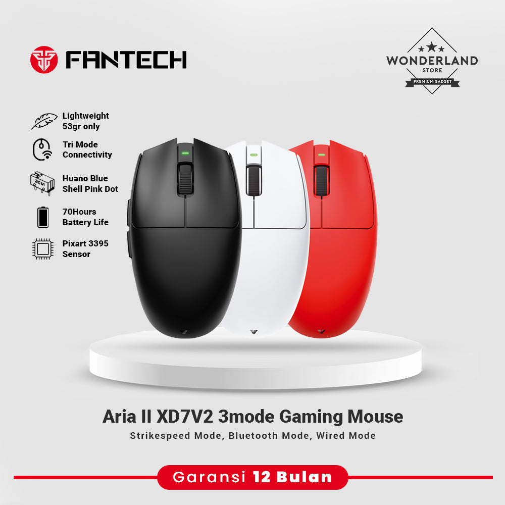 Fantech ARIA II XD7E XD7V2 XD7V2P 2nd Gen Mouse Gaming Rechargeable Bluetooth StrikeSpeedPro