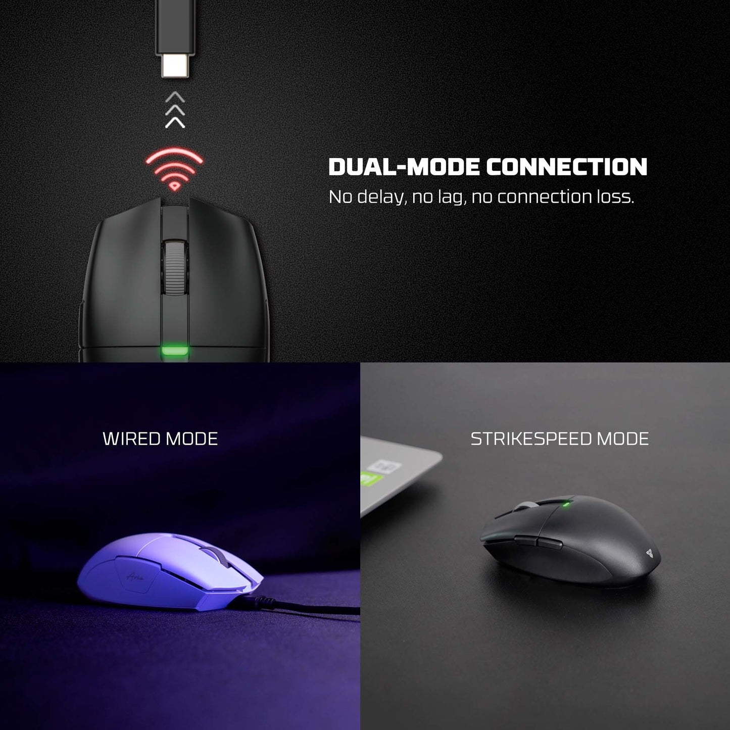 Fantech ARIA II XD7E XD7V2 XD7V2P 2nd Gen Mouse Gaming Rechargeable Bluetooth StrikeSpeedPro