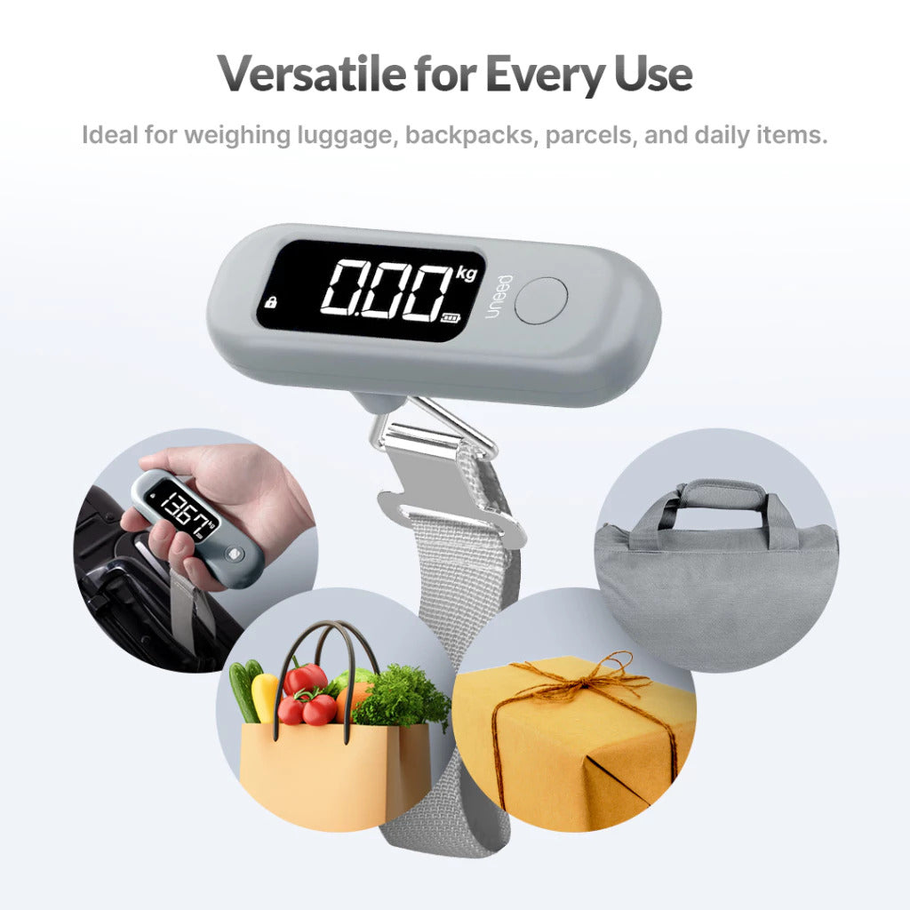 Uneed Timbangan Koper Digital Travel LCD 50kg - Mini Portable Digital Luggage Scale - USC201