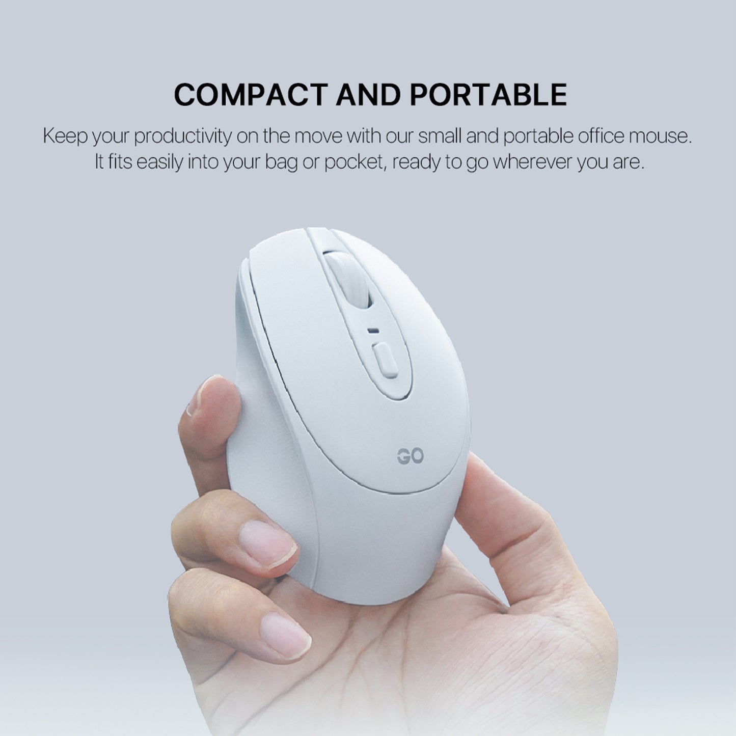 Fantech GO W191S Mouse Wireless Office Silent Click 2.4Ghz Bluetooth 1600DPI