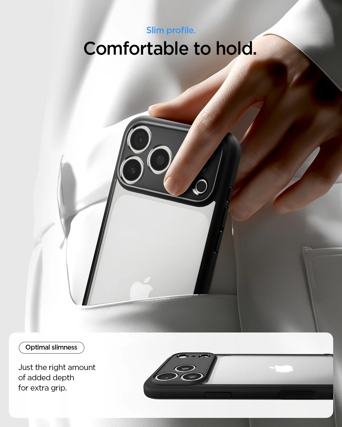 Spigen Case for iPhone 17 Series Air Pro Max Spigen Ultra Hybrid Case Clear Matte Slim