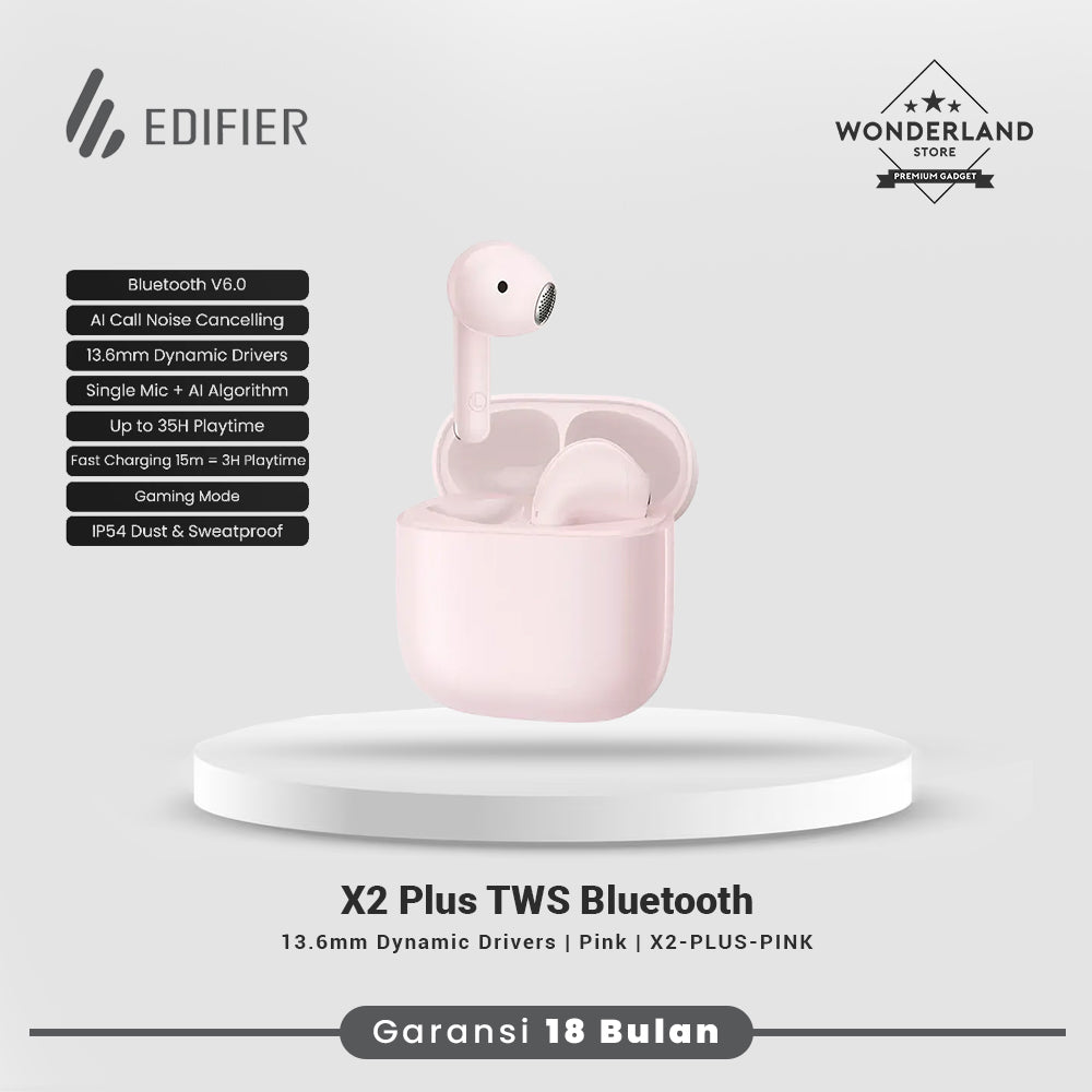 Edifier X2 Plus TWS Bluetooth 6.0 True Wireless Earbuds Low Latency IP54