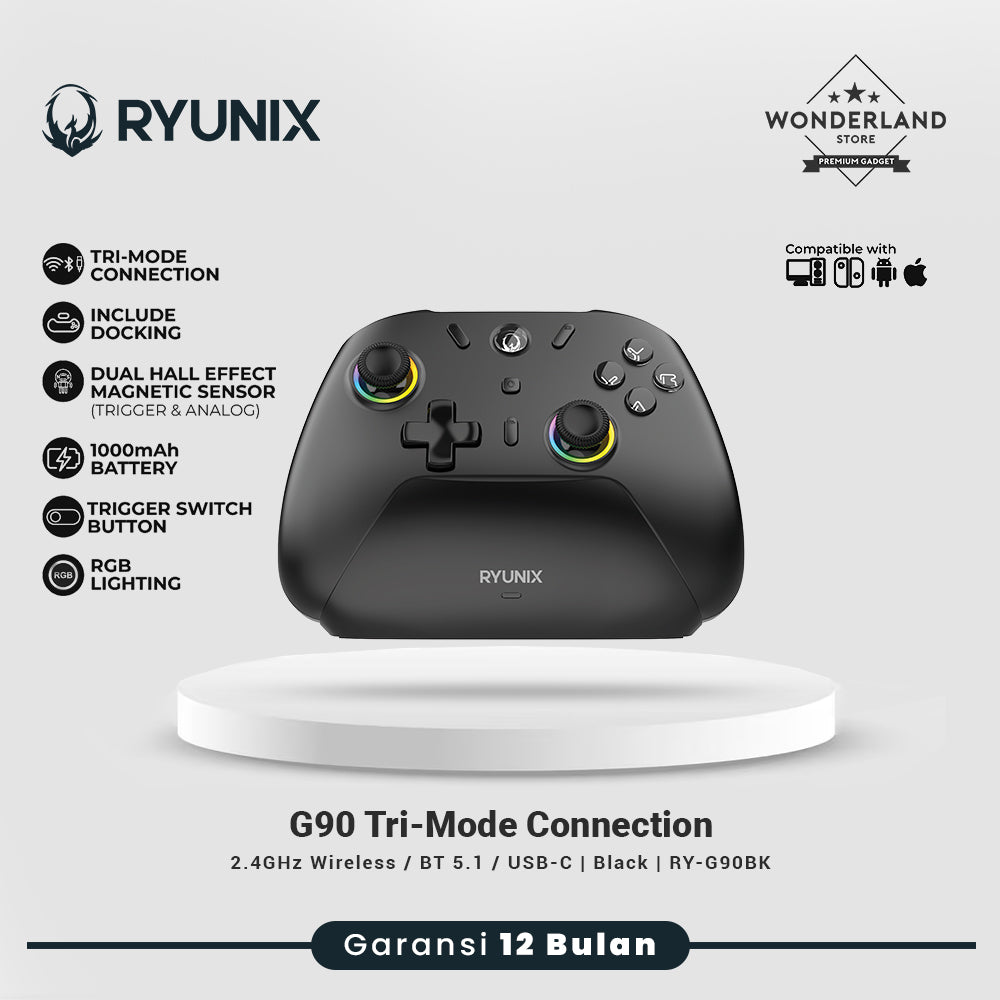 Sades Ryunix G90 Gamepad Hall Effect Tri Mode Gaming Controller