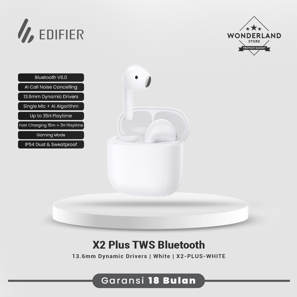 Edifier X2 Plus TWS Bluetooth 6.0 True Wireless Earbuds Low Latency IP54