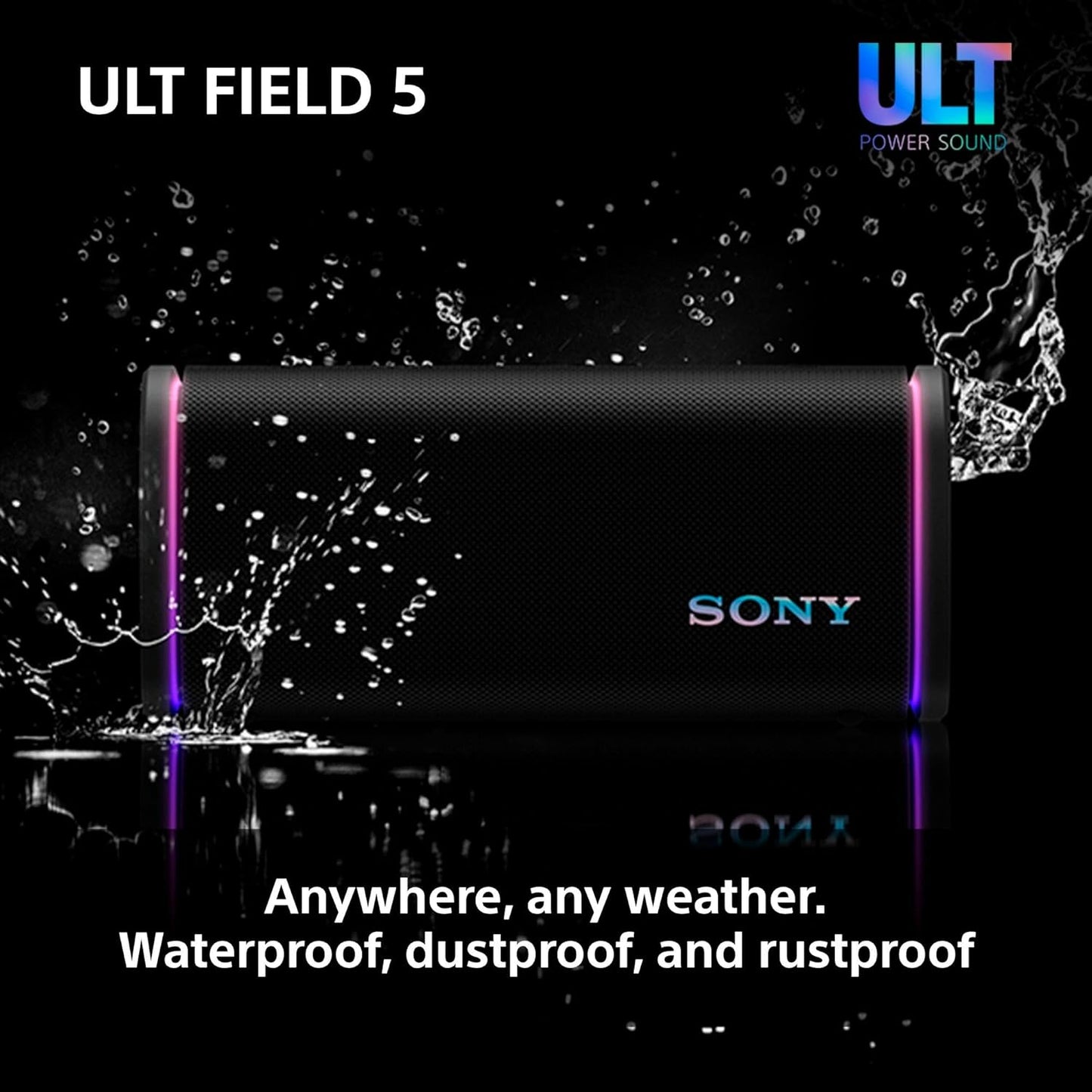 Sony ULT FIELD 5 Wireless Portable Bluetooth Speaker Waterproof IP67 360 Lighting