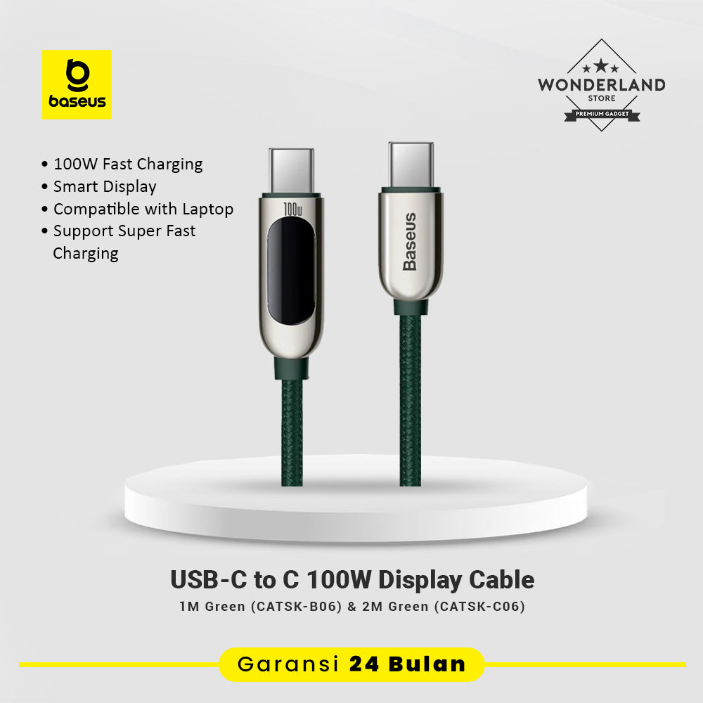 Baseus Display Cable USB-C to C 100W Fast Charging PD PPS LED Display