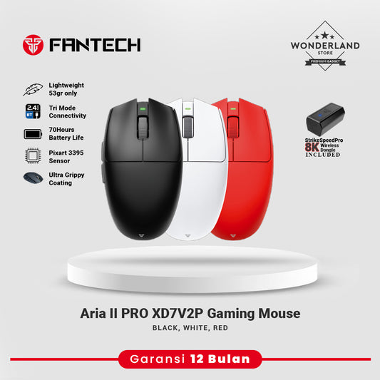 Fantech ARIA II XD7E XD7V2 XD7V2P 2nd Gen Mouse Gaming Rechargeable Bluetooth StrikeSpeedPro