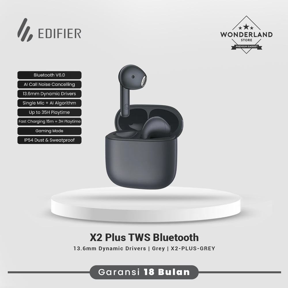 Edifier X2 Plus TWS Bluetooth 6.0 True Wireless Earbuds Low Latency IP54