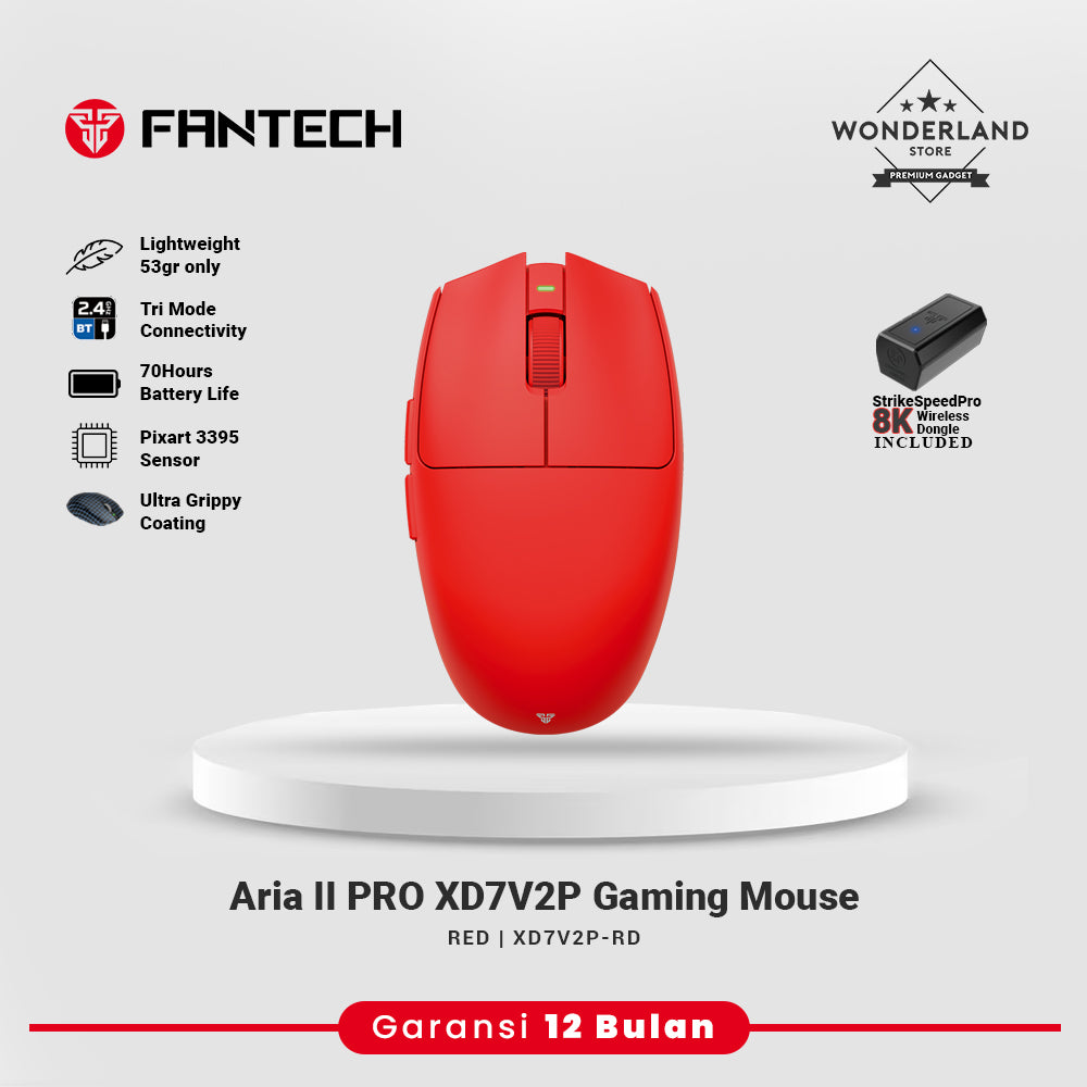 Fantech ARIA II XD7E XD7V2 XD7V2P 2nd Gen Mouse Gaming Rechargeable Bluetooth StrikeSpeedPro