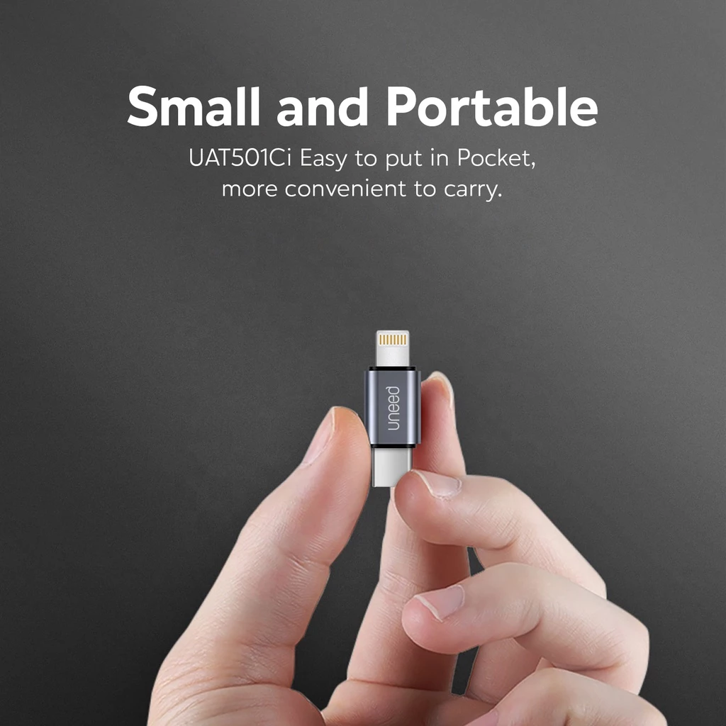 Uneed OTG Converter USB- C to Lightning Charging Transfer Data - UAT501Ci