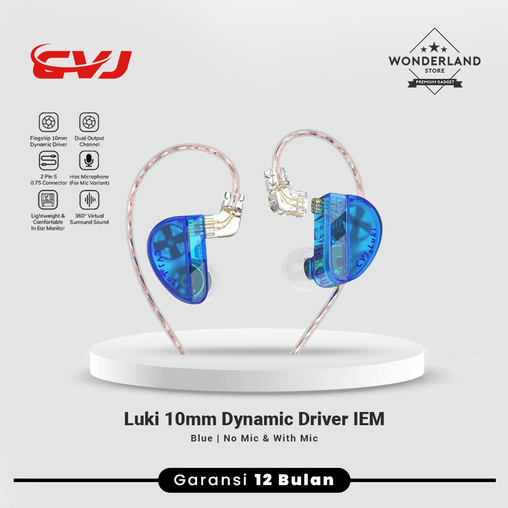 CVJ Luki 10mm Dynamic Driver In Ear Monitor Earphone With Microphone