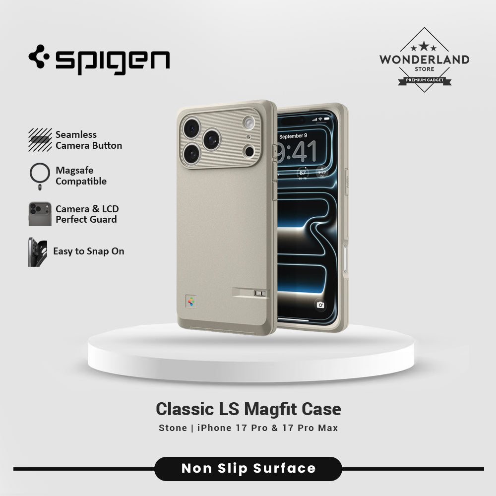 Spigen Case for iPhone 17 Pro / 17 Pro Max Classic LS Retro Design Magsafe Camera Control Anti Shock Casing