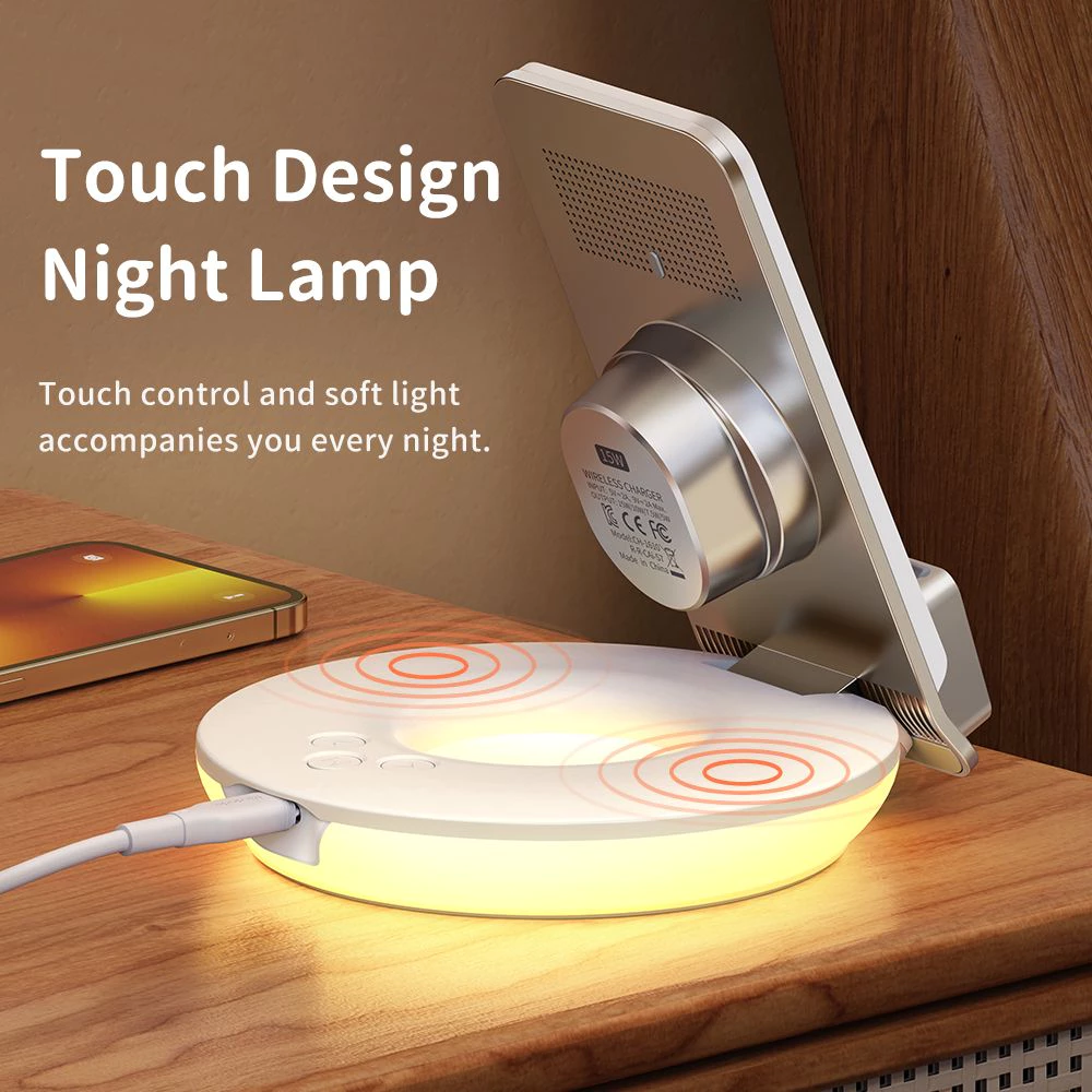 Mcdodo Premium Stand Holder Wireless with Night Light Fast Charging 15W CH-1610