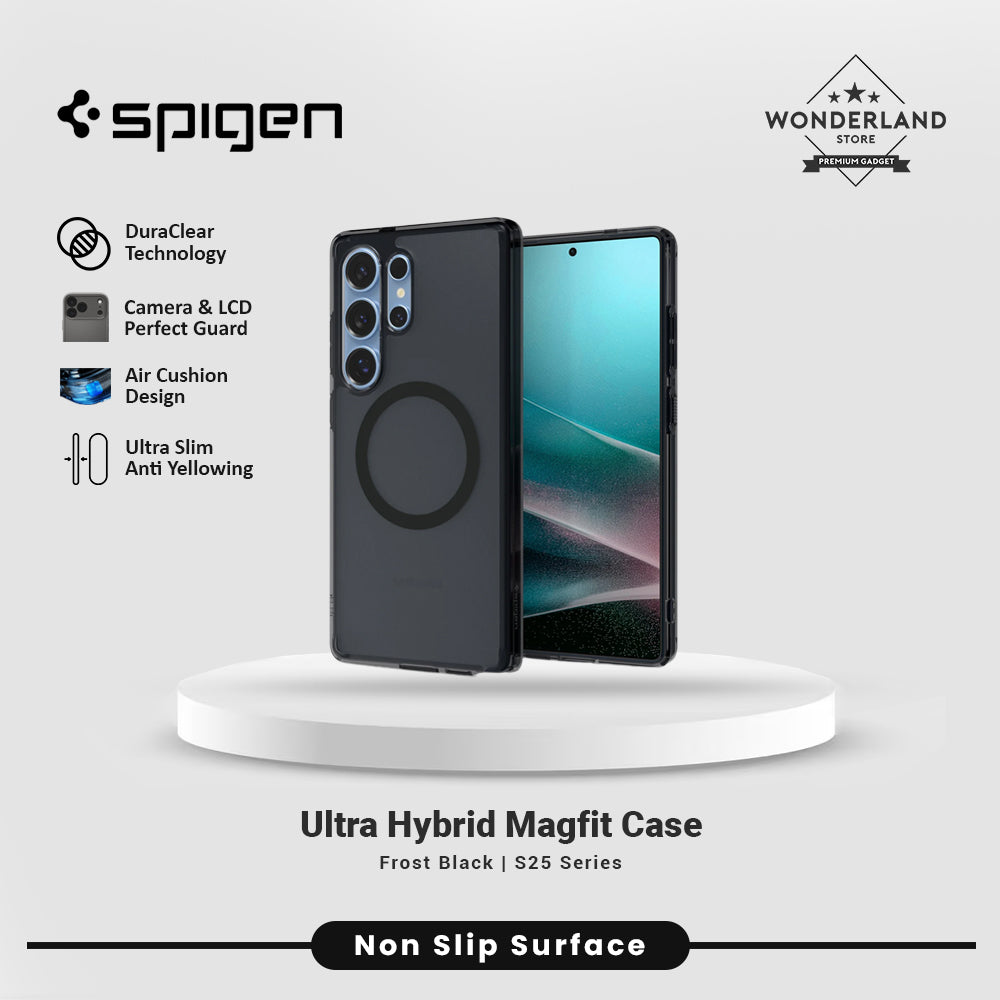 Case Samsung Galaxy S25 Ultra Plus Spigen Ultra Hybrid MagFit Anti Shock Crack Clear Casing