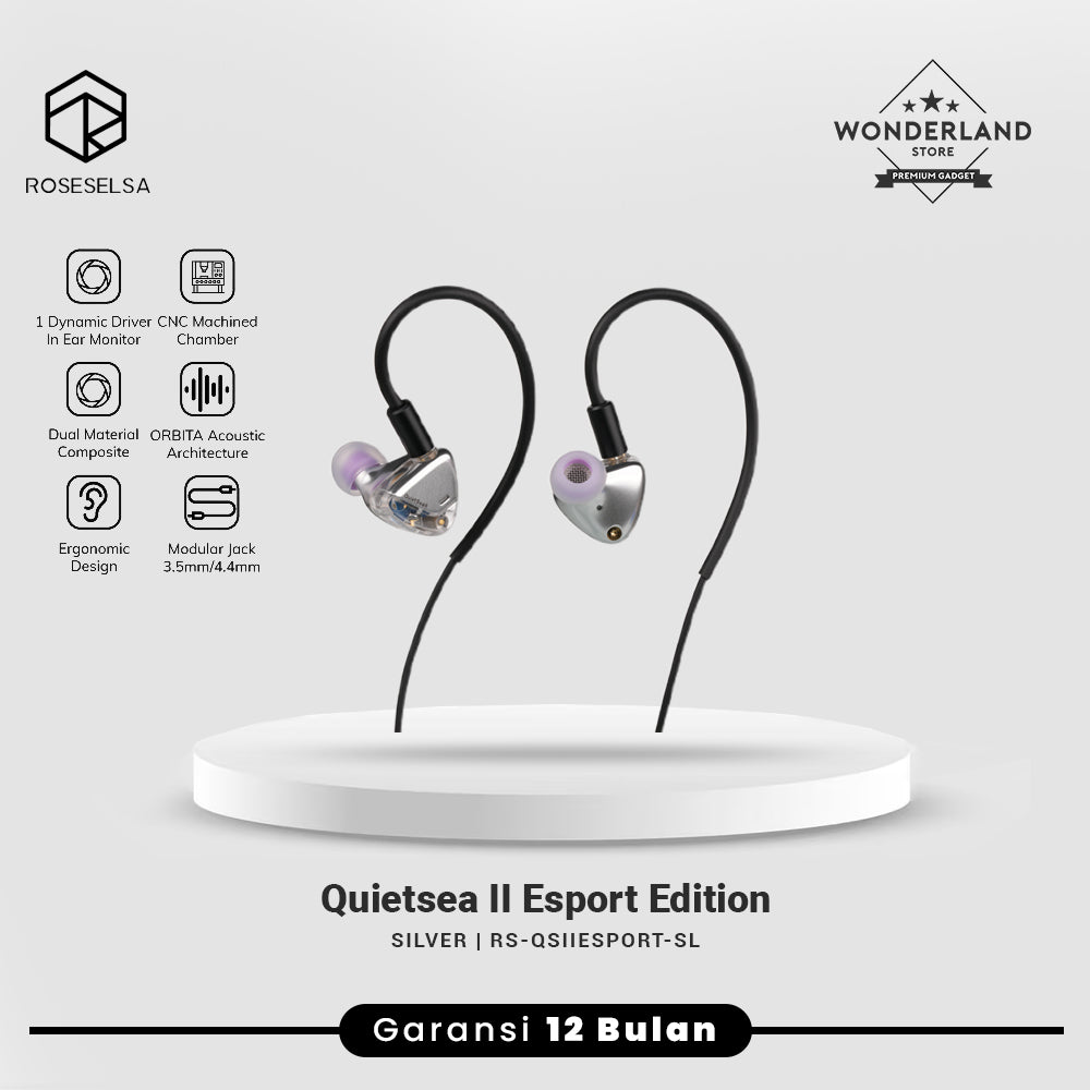 Roseselsa Quietsea II Standart Quietsea II Esport 10mm Dynamic Driver In Ear Monitor Earphone