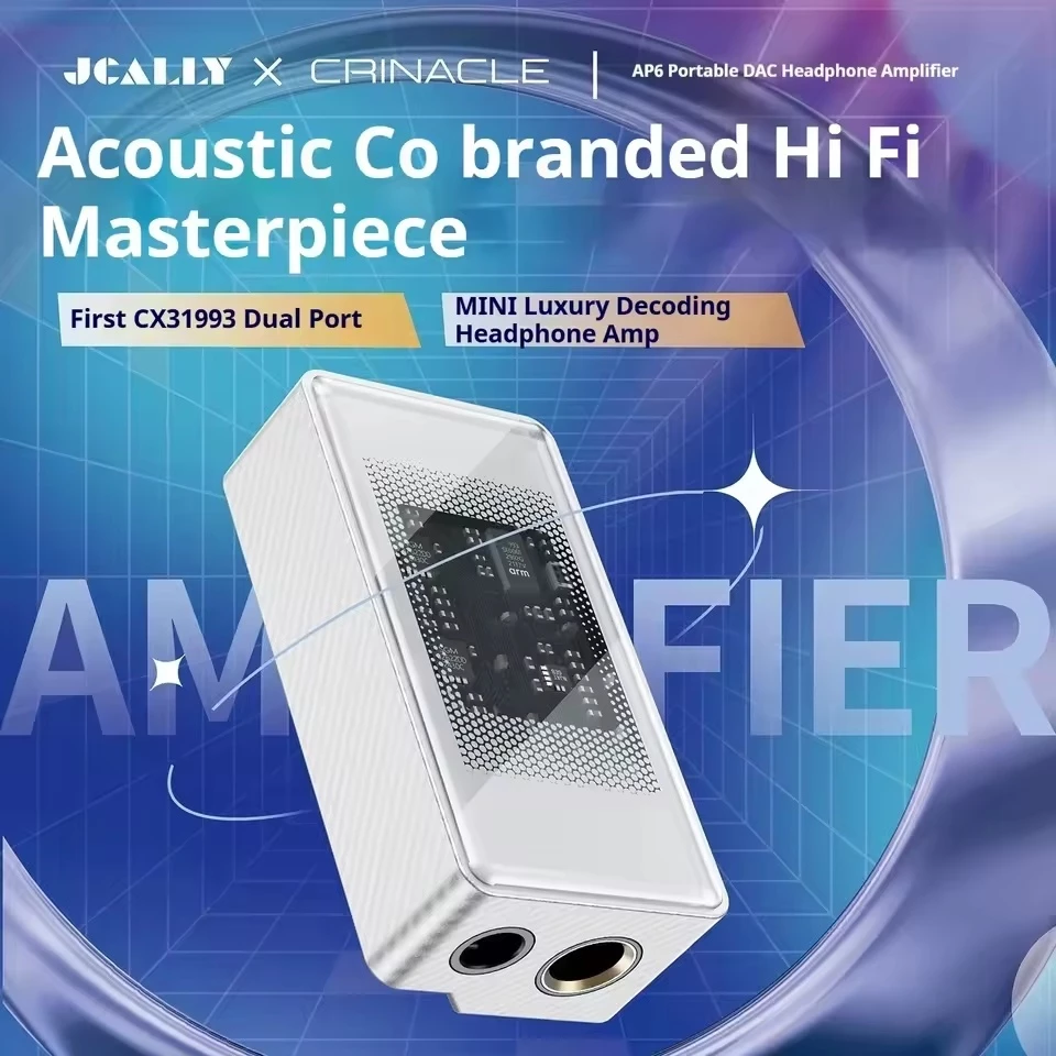 Jcally × Crinacle AP6 Portable DAC Amplifier Jack 3.5mm Balanced 4.4mm