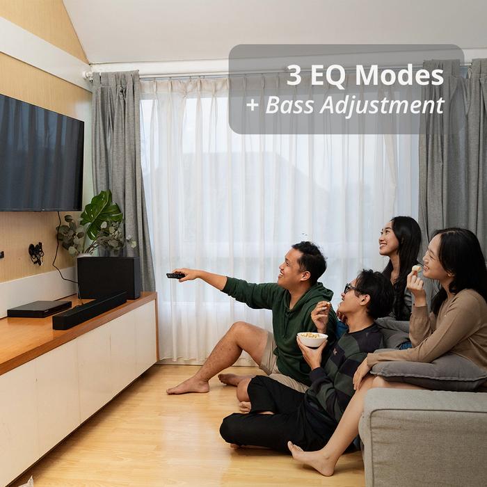 Eggel Stage Max Soundbar / Sound Bar with Wireless Subwoofer + Dolby Audio