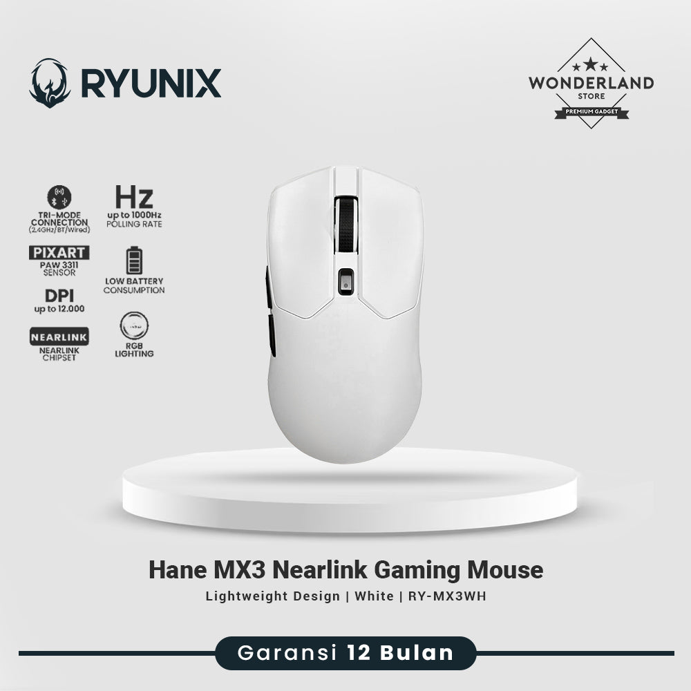 Sades Ryunix Hane MX3 Mouse Gaming Nearlink Lightweight Tri-Mode Connection