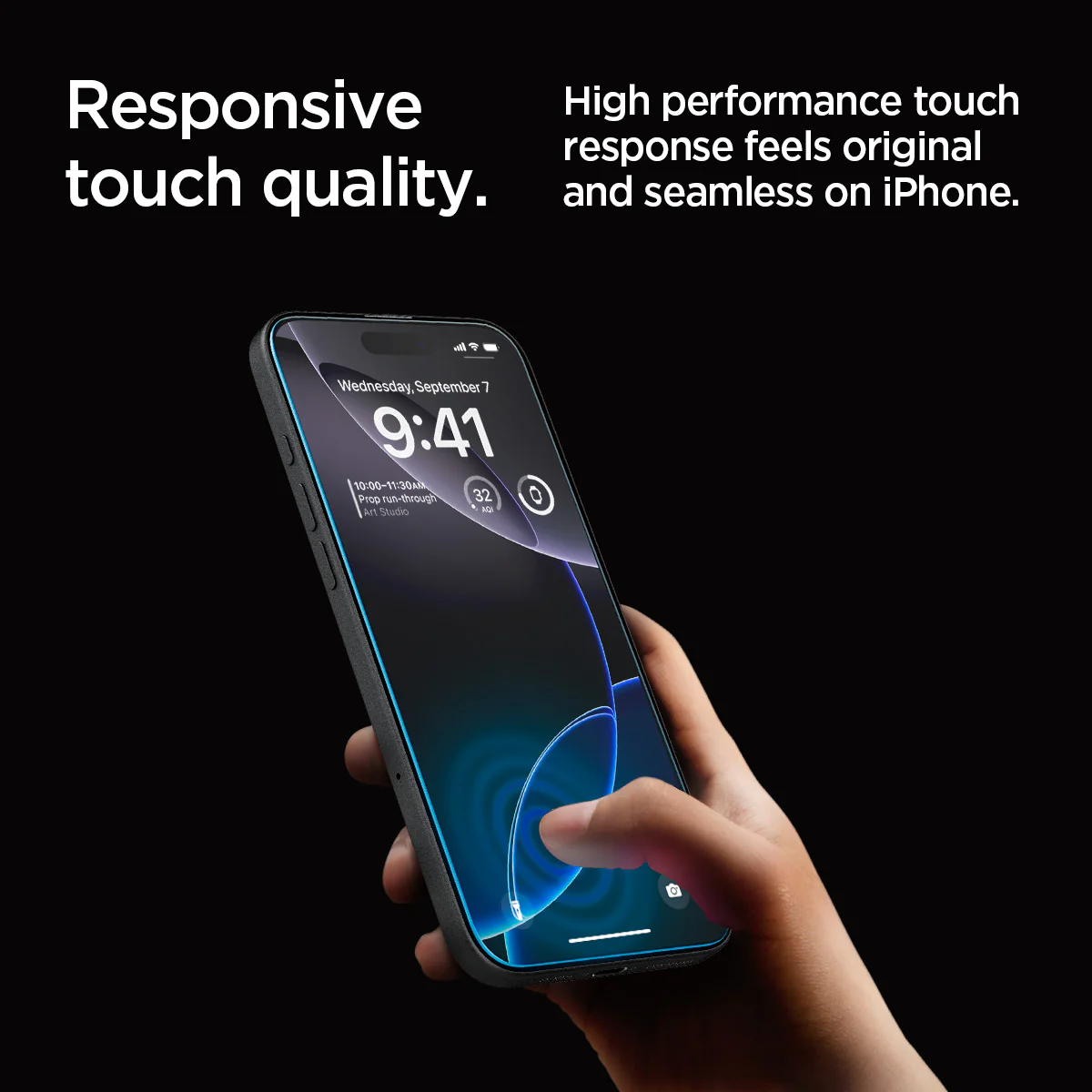 Spigen Tempered Glass iPhone 15 / iPhone 16 Pro Max Air Spigen GlastR EZ Fit Pro HD Clear Privacy
