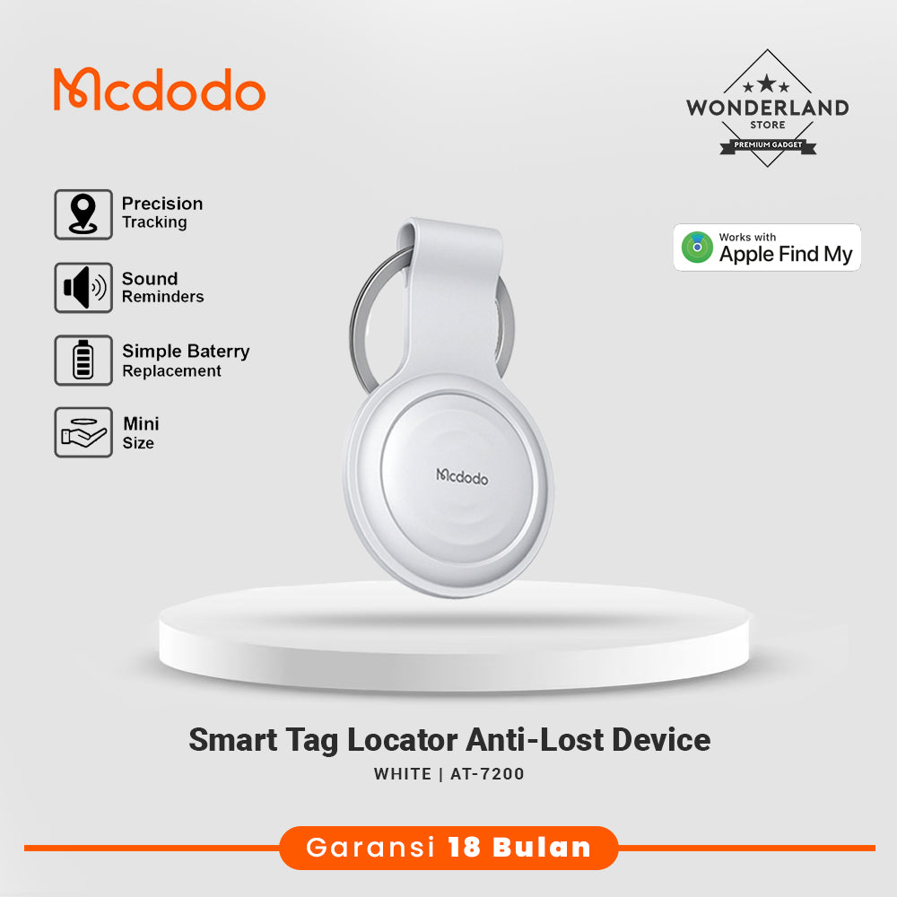 Mcdodo Smart Tag Locator Apple Air Tag Bluetooth iOS MFi Support Only Smart Tracker Pelacak Lokasi GPS