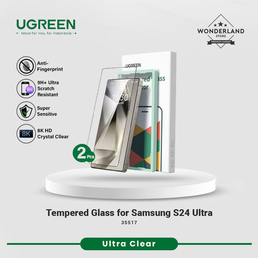 Ugreen Tempered Glass Samsung Galaxy S24 Ultra Full Screen Support Fingerprint Unlocked