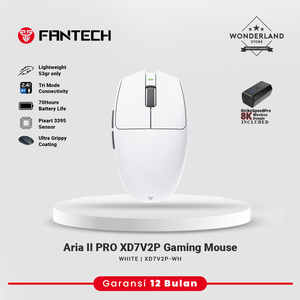 Fantech ARIA II XD7E XD7V2 XD7V2P 2nd Gen Mouse Gaming Rechargeable Bluetooth StrikeSpeedPro