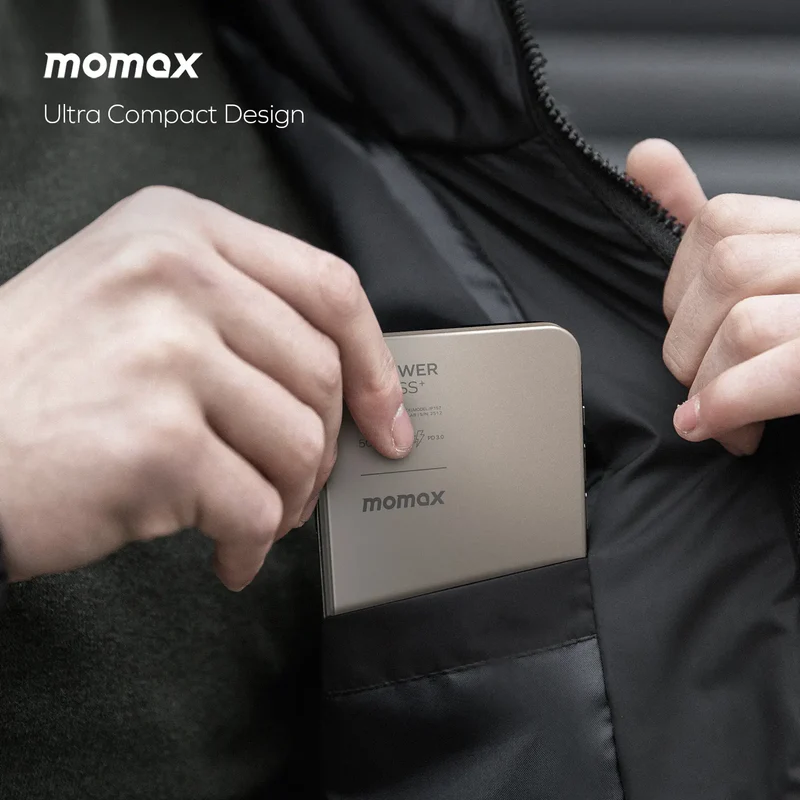 Momax CCC Powerbank 1-Power F.Pass+ 5000mAh 10000Mah Battery Pack with Built-in Cable IP157 IP158