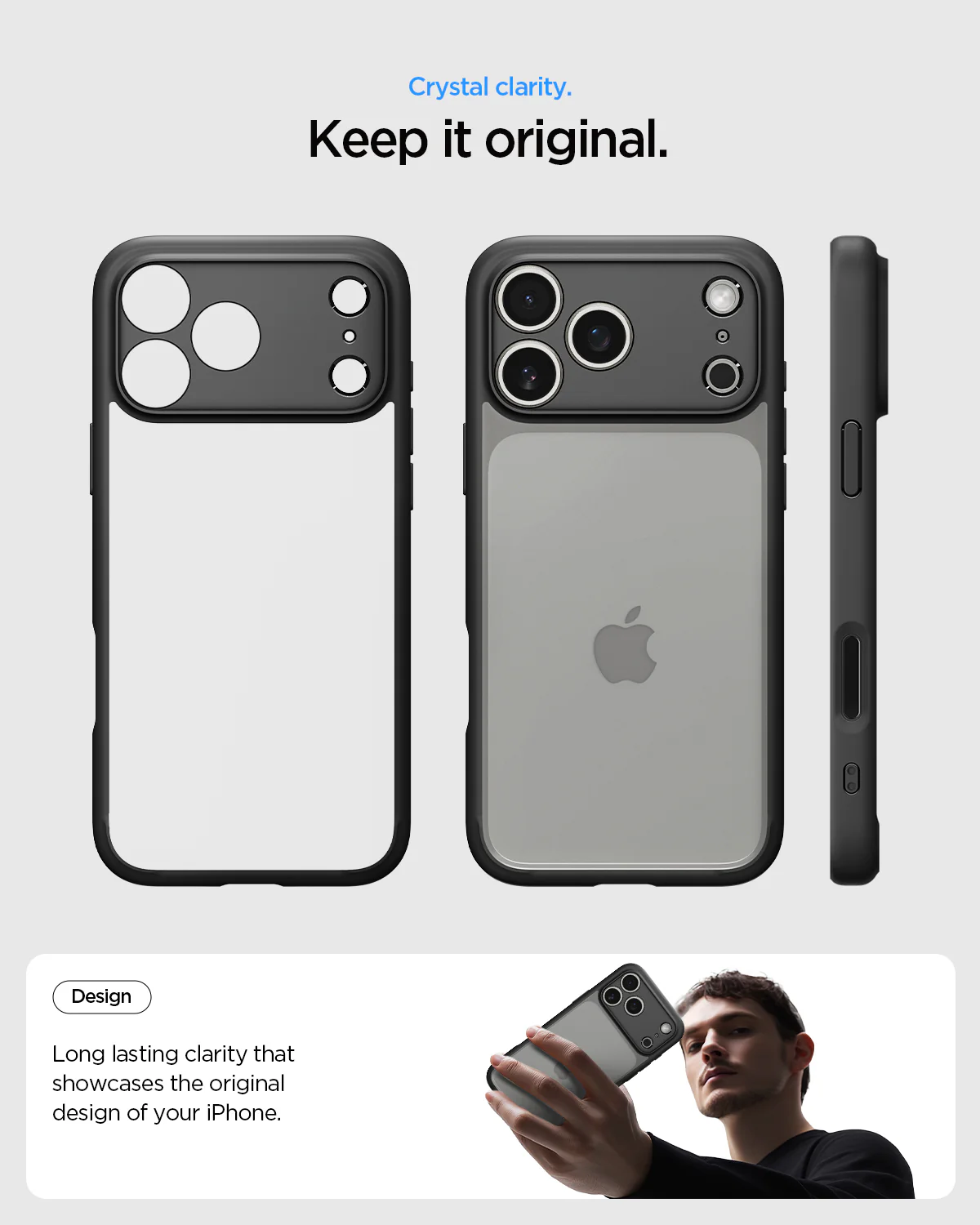 Spigen Case for iPhone 17 Series Air Pro Max Spigen Ultra Hybrid Case Clear Matte Slim