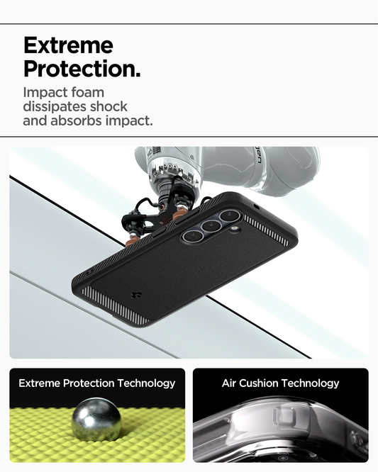 Case Samsung Galaxy S25 Ultra Plus Spigen Rugged Armor Magnetic MagSafe Anti Crack Carbon Casing