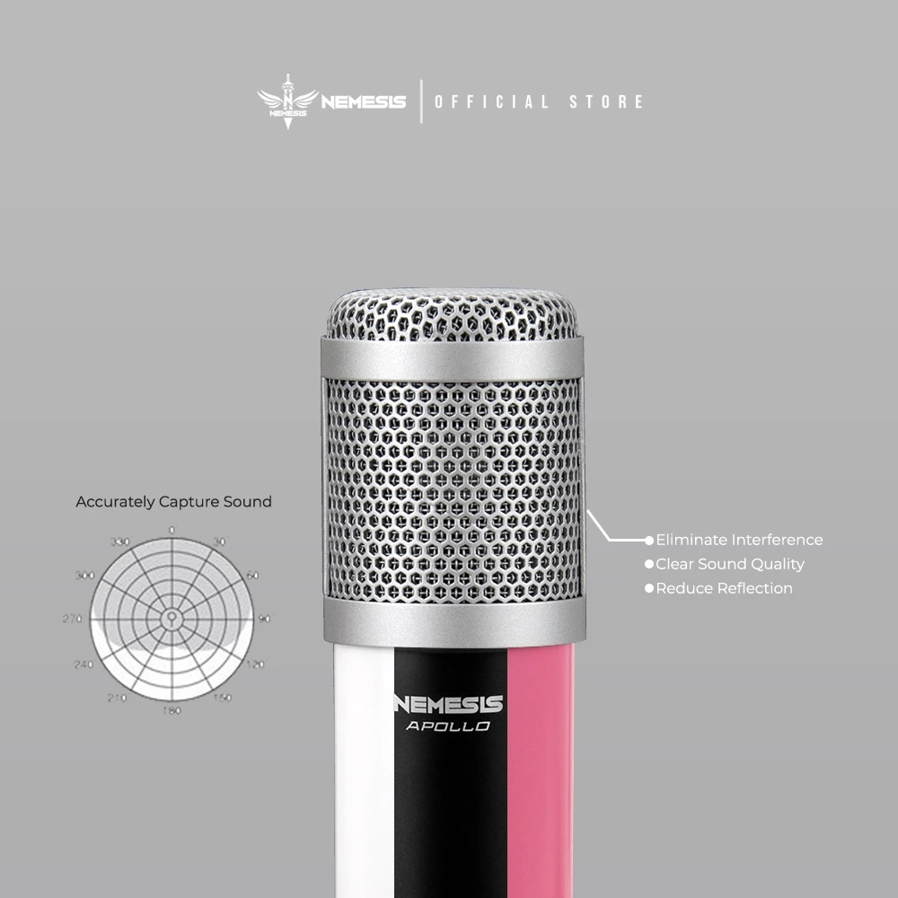 NYK Nemesis MCA-06 / MCA06 Apollo Condenser Microphone with Adjustable Stand