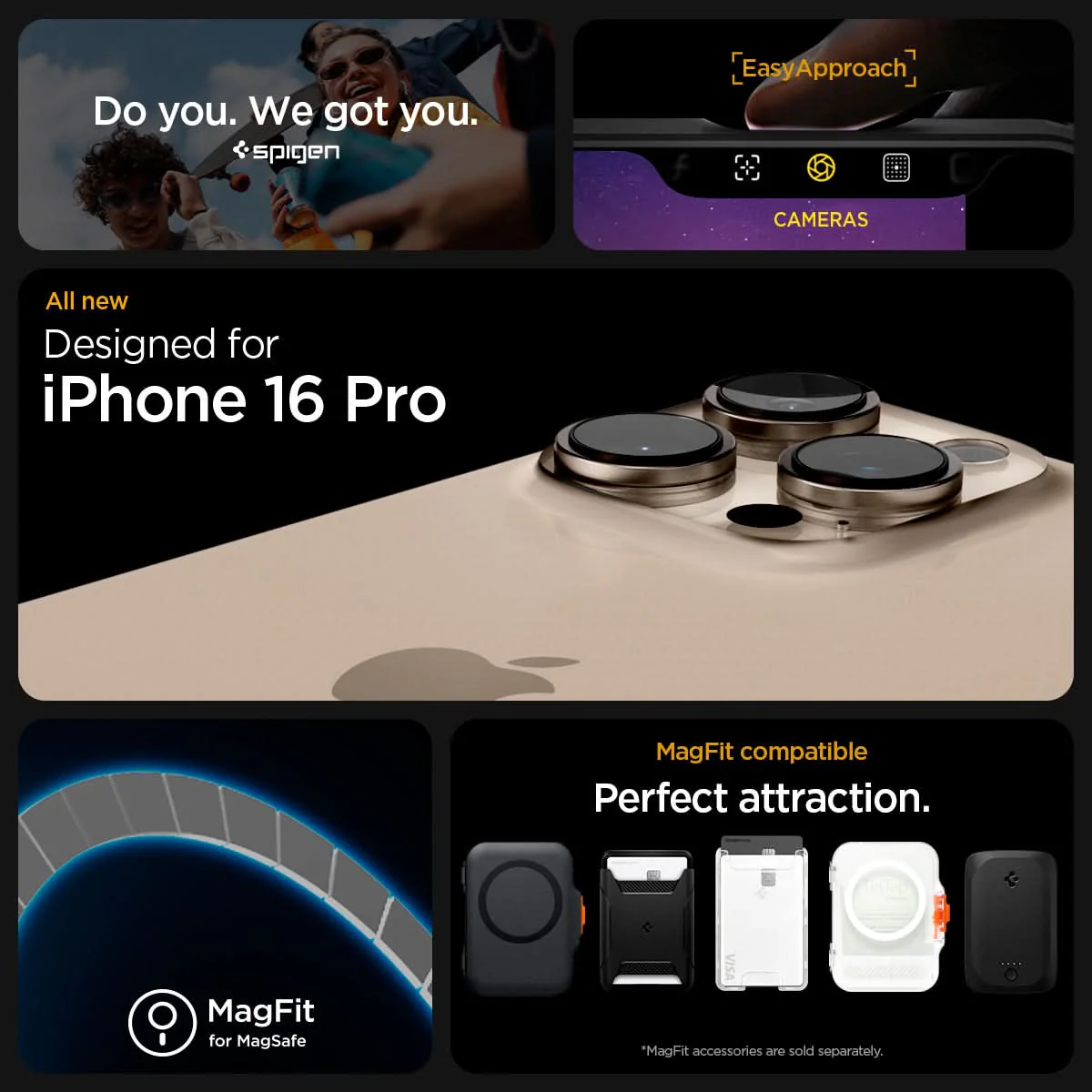 Spigen Case for iPhone 16 Pro Max Series Spigen Ultra Hybrid Neo One MagFit MagSafe Anti Shock