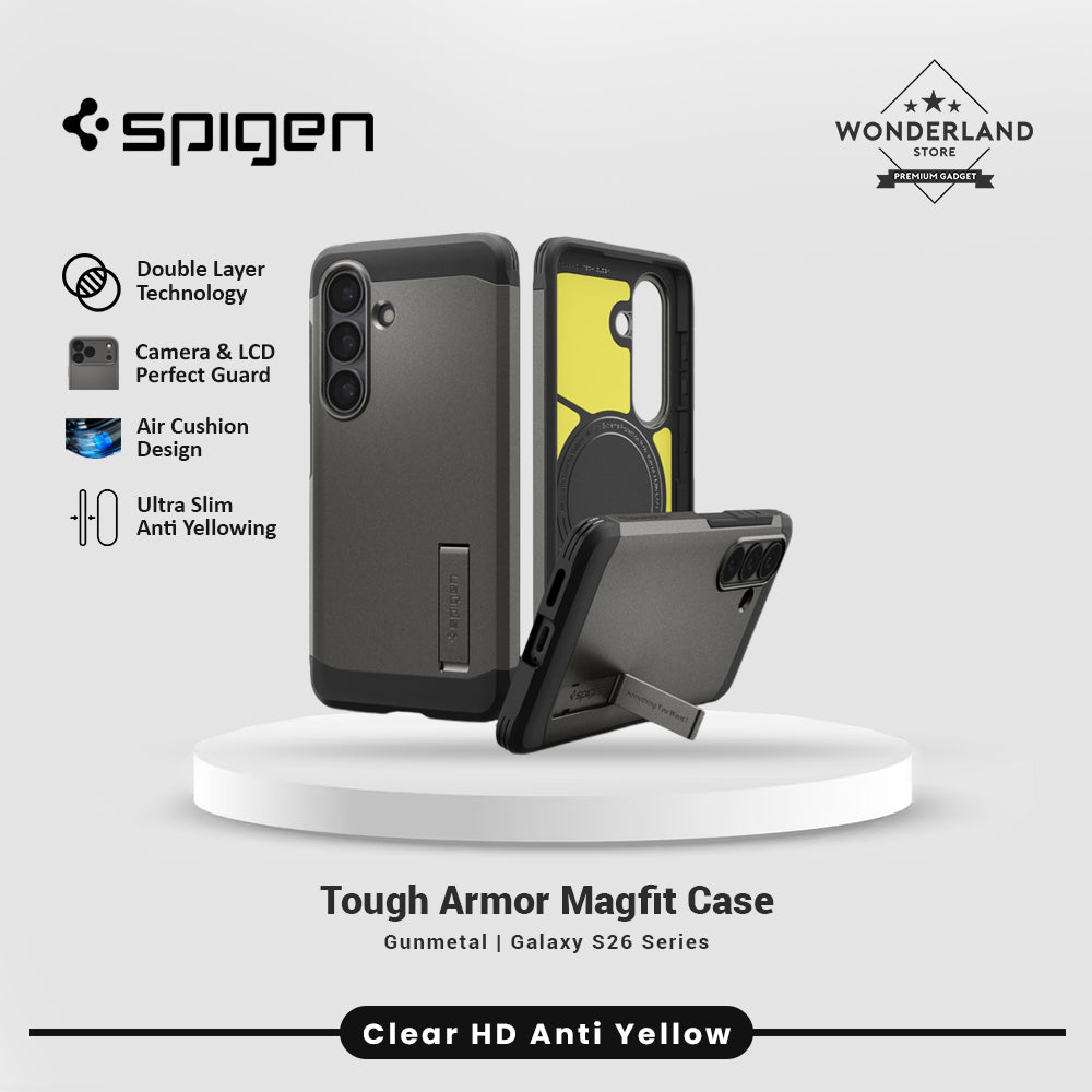 Spigen Case S26 Ultra Plus Tough Armor MagFit Kickstand Anti Shock Dual Layer Casing