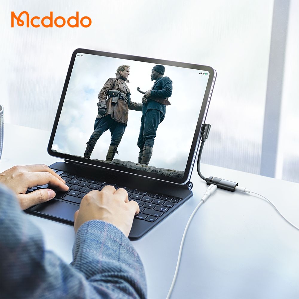 Mcdodo Spliter USB-C to USB-C + Jack 3.5 60W PD AUX Port Cable CA-1880
