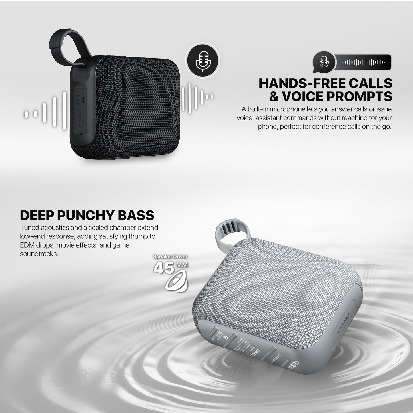 Fantech NeraBox BS153 Speaker Bluetooth 5.4 Portable Super Bass TWS Mode