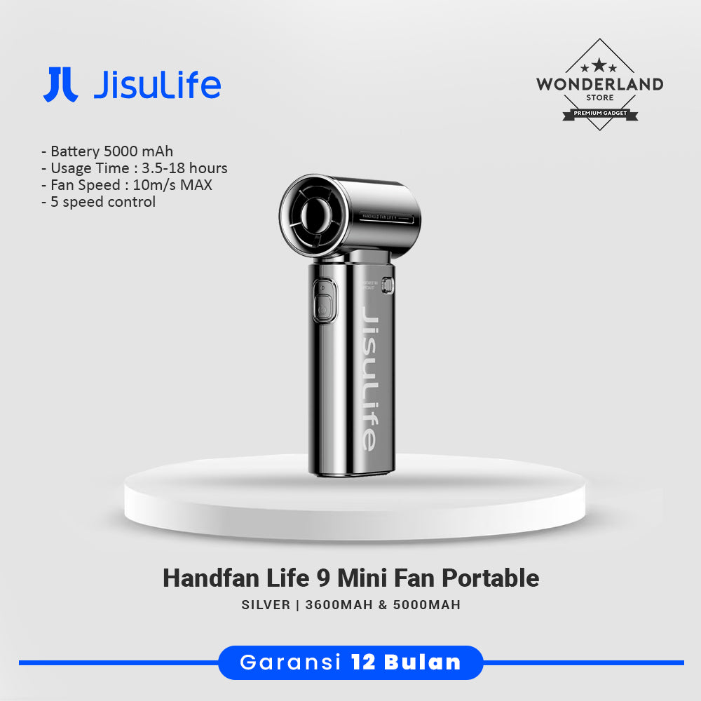 Jisulife Life9 Handheld Fan 5000mAh / 3600mAh - JISULIFE Hand Fan LIFE 9 5000mAh