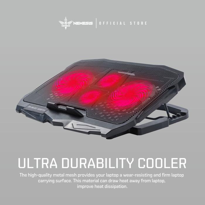 NYK Nemesis Cooling Pad X4 X-4 X 4 Stormbreaker Cooling Fan Laptop 10-15"