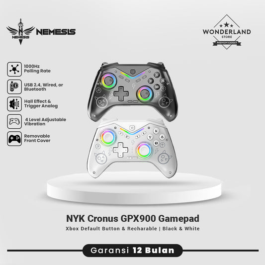NYK Nemesis Cronus GPX900 / GPX-900 Gamepad Controler 3 in 1 Wireless 2.4Ghz Trimode Connection Hall Effect