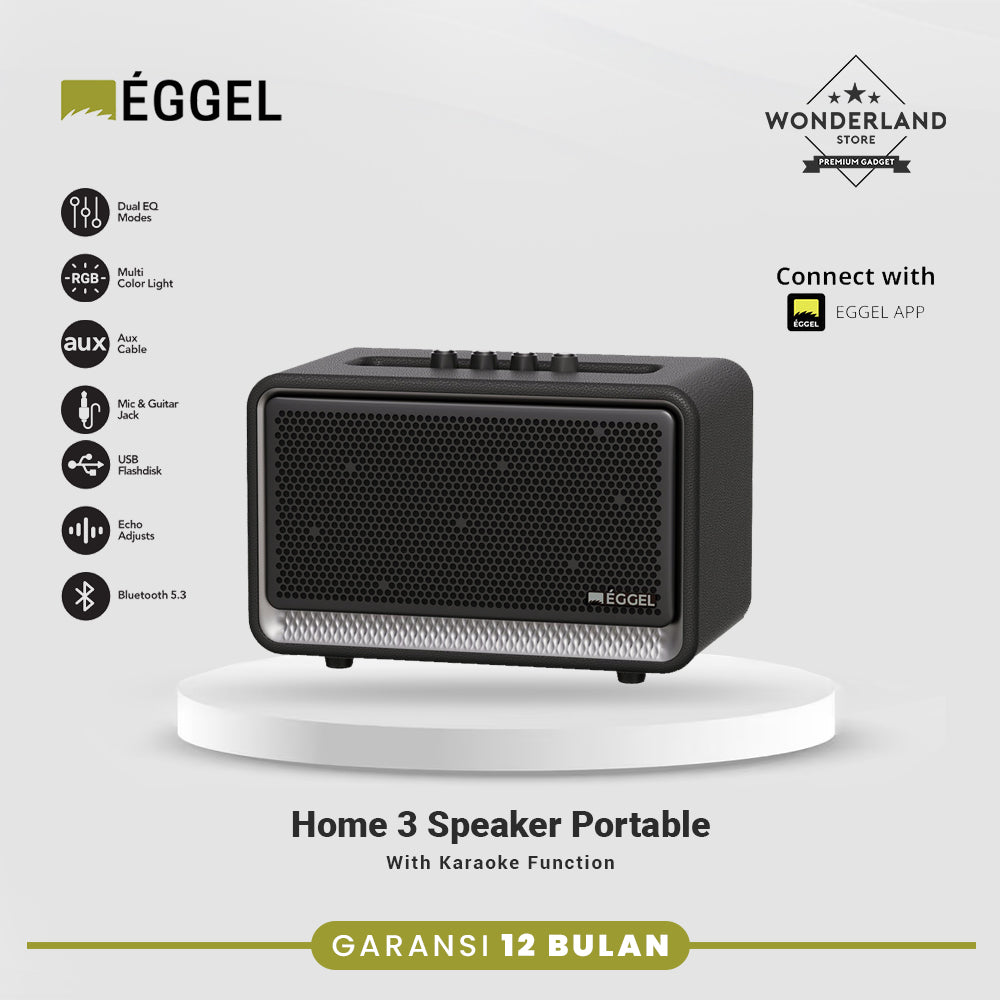 Eggel Home 3 Portable Bluetooth Speaker with Karaoke Function Home3