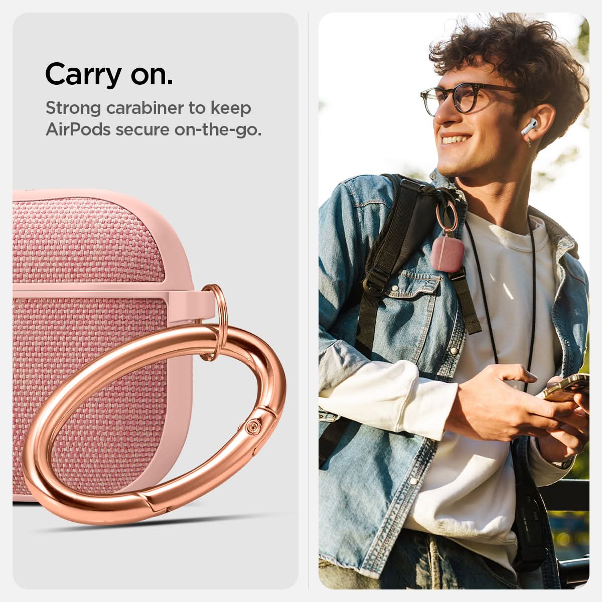 Spigen Case Airpods Gen 4 Spigen Urban Fit Hardcase Cover Fabric Anti Crack Shock Slip Casing