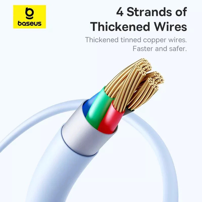 Baseus Silky Kabel Data USB-C to C 100W PD PPS PVC Soft Touch
