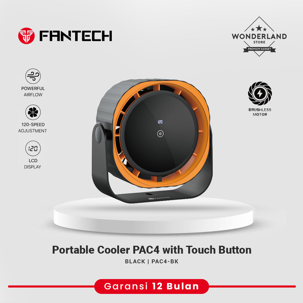 Fantech PAC4 Kipas Portable Cooler PAC4 with Touch Button LCD Display Brushless Motor