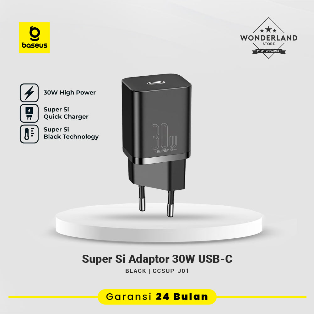 Baseus Super Si 30W USB-C EU Adaptor USB-C PD PPS Quick Charge