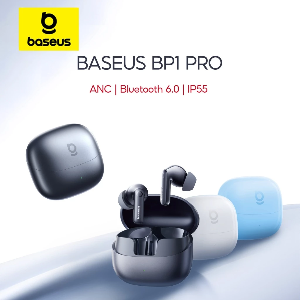 Baseus Bass BP1 Pro ANC Wireless Earphone Bluetooth 6.0 -50dB IP55 Waterproof